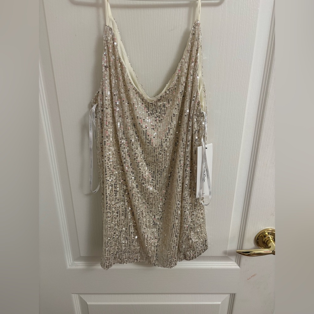 Calvin Klein Sequin Sleeveless Top
